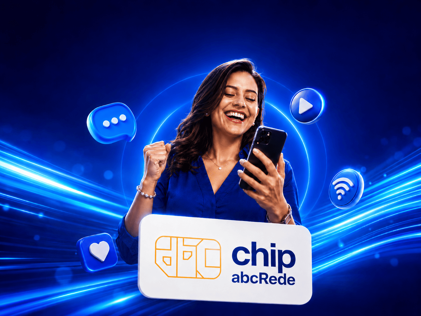 Chip abcRede para usar internet no celular
